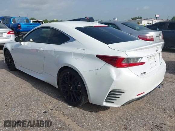 2015 Lexus RC 350 F Sport with VIN JTHHE5BC4F5008864, listed as a IAAI auction lot 42624291 with 103,427 mi miles and . Bid and sale history available at DreamBid. Image 3.