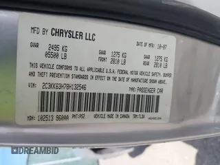 2008 Chrysler 300 C with VIN 2C3KK63H78H132546, listed as a IAAI auction lot 41634515 with 190,446 mi miles and . Bid and sale history available at carsss.com. Image 9.