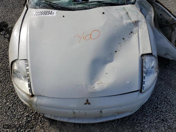2001 Mitsubishi Eclipse GT with VIN 4A3AE85HX1E088561, listed as a Copart auction lot 72269894 with 0 mi miles and Non Repairable. Bid and sale history available at carsss.com. Image 12.