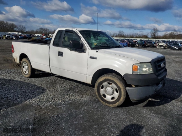 2008 Ford F-150 XL with VIN 1FTRF12WX8KD35022, listed as a Copart auction lot 50843605 with 0 mi miles and Salvage Title. Bid and sale history available at carsss.com. Image 4.