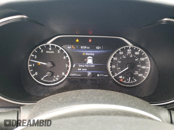 2019 Nissan Maxima Platinum z VIN 1N4AA6AV6KC380113, wystawiony jako Copart lot #55209665 z przebiegiem 75 843 mil mil oraz Szkody całkowita. Historia ofert i sprzedaży dostępna na DreamBid. Obrazek 9.