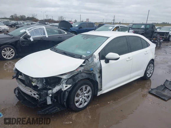 2020 Toyota Corolla LE with VIN JTDEPRAE9LJ097326, listed as a IAAI auction lot 41549785 with 155,892 mi miles. Bid and sale history available at carsss.com. Image 17.