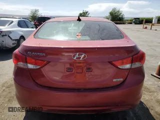 2013 Hyundai Elantra GLS with VIN KMHDH4AE8DU507475, listed as a Copart auction lot 58737755 with 184,629 mi miles and Clean title. Bid and sale history available at DreamBid. Image 6.