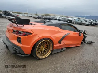2021 Chevrolet Corvette 3LT with VIN 1G1YC3D40M5107561, listed as a Copart auction lot 45731354 with 5,438 mi miles and Salvage Title. Bid and sale history available at carsss.com. Image 3.