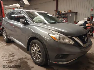 2017 Nissan Murano SL with VIN 5N1AZ2MH2HN180971, listed as a IAAI auction lot 41545819 with 95,037 mi miles. Bid and sale history available at carsss.com. Image 1.