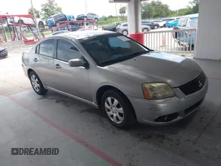 2009 Mitsubishi Galant ES z VIN 4A3AB36F99E027075, wystawiony jako IAAI lot #42323121 z przebiegiem 168 530 mil mil oraz . Historia ofert i sprzedaży dostępna na DreamBid. Obrazek 1.