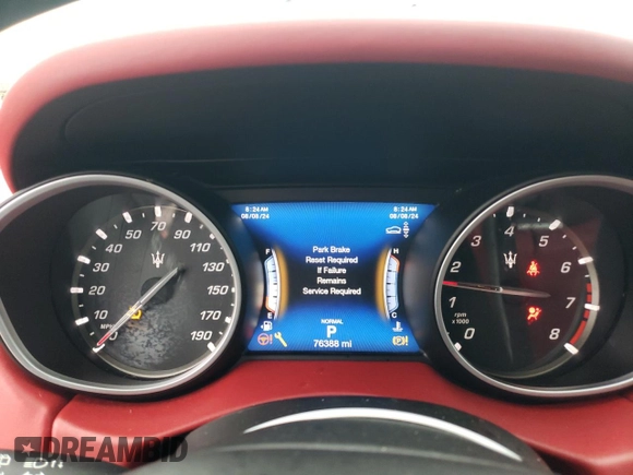 2019 Maserati Levante GranSport with VIN ZN661XUS8KX313673, listed as a Copart auction lot 66441554 with 76,388 mi miles and Salvage Title. Bid and sale history available at carsss.com. Image 9.