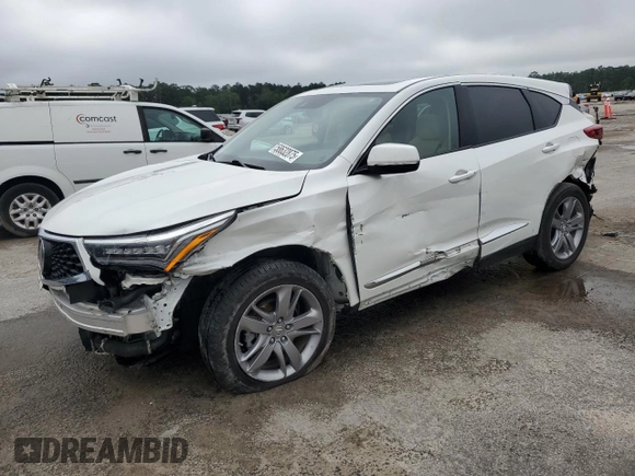 2021 Acura RDX Advance with VIN 5J8TC2H75ML023040, listed as a Copart auction lot 58632875 with 83,942 mi miles and Salvage title. Bid and sale history available at DreamBid. Image 1.