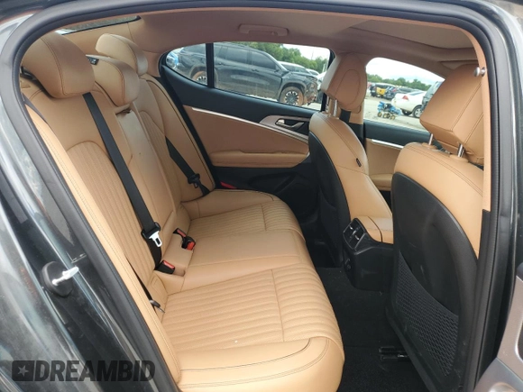 2022 Genesis G70 2.0T with VIN KMTG34TAXNU086582, listed as a Copart auction lot 55754305 with 69,711 mi miles and Salvage title. Bid and sale history available at DreamBid. Image 10.