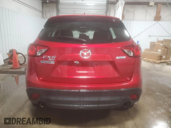 2016 Mazda CX-5 Sport with VIN JM3KE4BY4G0844967, listed as a Copart auction lot 54829885 with 95,653 mi miles and Salvage title. Bid and sale history available at DreamBid. Image 6.