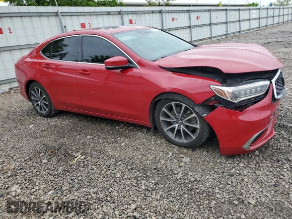 2018 Acura TLX with VIN 19UUB2F34JA003764, listed as a Copart auction lot 56737545 with 143,011 mi miles and Clean title. Bid and sale history available at DreamBid. Image 4.