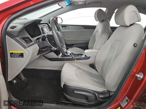 2017 Hyundai Sonata 2.4L with VIN 5NPE24AF0HH534818, listed as a Copart auction lot 48246895 with 123,436 mi miles and Clean Title. Bid and sale history available at carsss.com. Image 7.