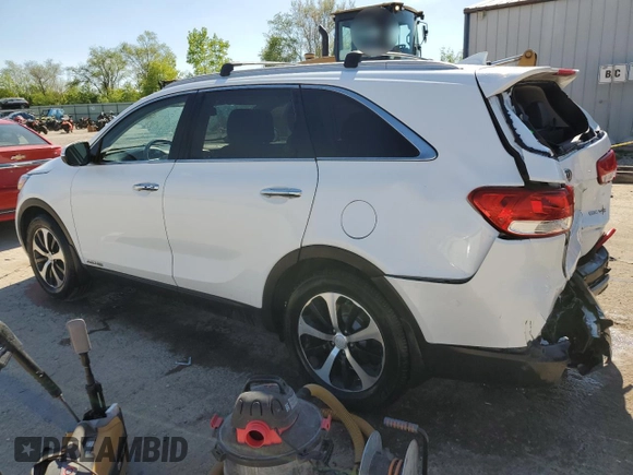 2017 Kia Sorento EX z VIN 5XYPHDA59HG290348, wystawiony jako Copart lot #56128965 z przebiegiem 105 145 mil mil oraz Szkoda całkowita • Salvage title. Historia ofert i sprzedaży dostępna na DreamBid. Obrazek 2.