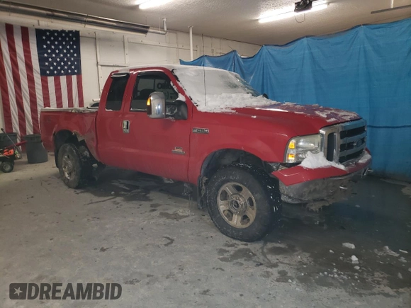 2007 Ford F-250 XL with VIN 1FTSX21P17EB29910, listed as a Copart auction lot 45727165 with 178,104 mi miles and Salvage Title. Bid and sale history available at DreamBid. Image 4.