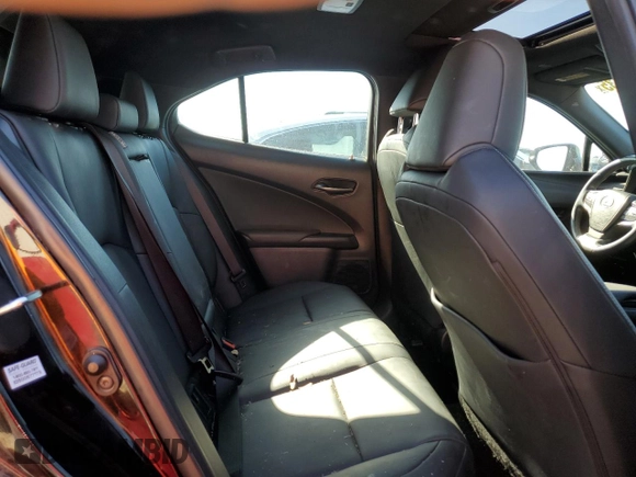 2021 Lexus UX with VIN JTHP3JBH6M2034578, listed as a Copart auction lot 48185835 with 55,297 mi miles and Salvage Title. Bid and sale history available at carsss.com. Image 10.