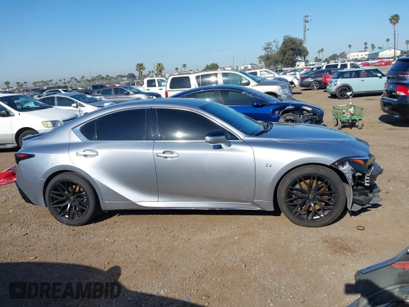 2023 Lexus IS with VIN JTHGZ1B27P5069319, listed as a IAAI auction lot 41980509 with 16,453 mi miles. Bid and sale history available at carsss.com. Image 14.