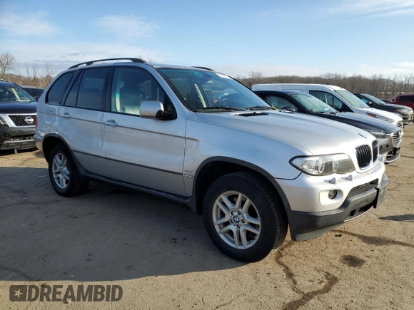 2006 BMW X5 3.0i with VIN 5UXFA13526LY48021, listed as a Copart auction lot 76948194 with 192,564 mi miles and Non Repairable. Bid and sale history available at carsss.com. Image 4.