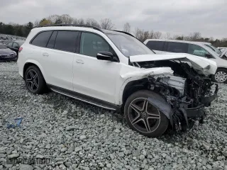 2023 Mercedes-Benz GLS with VIN 4JGFF8GE8PB030026, listed as a Copart auction lot 48858815 with 11,238 mi miles and Salvage Title. Bid and sale history available at carsss.com. Image 4.