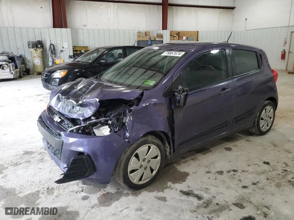 2016 Chevrolet Spark LS with VIN KL8CA6SA7GC644437, listed as a Copart auction lot 79867674 with 149,445 mi miles and Salvage Title. Bid and sale history available at carsss.com. Image 1.