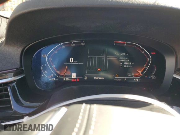 2022 BMW 5 Series 530i xDrive с VIN WBA13BJ09NCL02671, выставлен на аукционе Copart как лот 55834425 с пробегом 15 356 миль миль и Списание • Salvage title. История ставок и продаж доступна на DreamBid. Изображение 9.