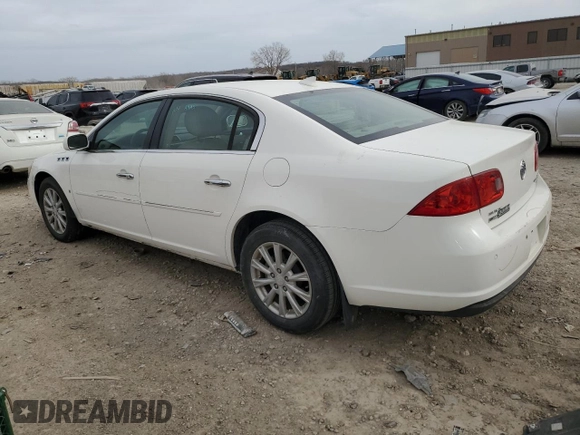 2010 Buick Lucerne CXL with VIN 1G4HC5EM6AU106722, listed as a Copart auction lot 48975355 with 51,444 mi miles and Salvage Title. Bid and sale history available at DreamBid. Image 2.