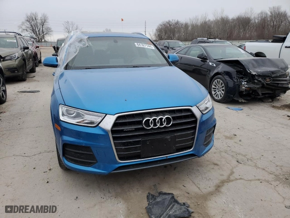 2017 Audi Q3 Premium Plus with VIN WA1JCCFS4HR001935, listed as a Copart auction lot 84167144 with 33,739 mi miles and Salvage Title. Bid and sale history available at carsss.com. Image 5.