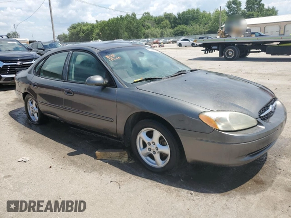 2002 Ford Taurus SES Standard with VIN 1FAFP55UX2A166740, listed as a Copart auction lot 61257665 with 170,448 mi miles and Salvage title. Bid and sale history available at DreamBid. Image 4.