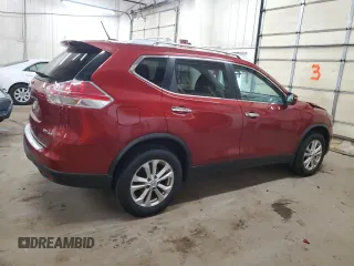 2015 Nissan Rogue SV with VIN KNMAT2MV9FP508996, listed as a Copart auction lot 52815645 with 130,246 mi miles and Non Repairable. Bid and sale history available at DreamBid. Image 3.
