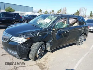 2016 Acura MDX w/Tech/Entertainment with VIN 5FRYD4H64GB045671, listed as a IAAI auction lot 41888947 with 71,084 mi miles. Bid and sale history available at carsss.com. Image 2.