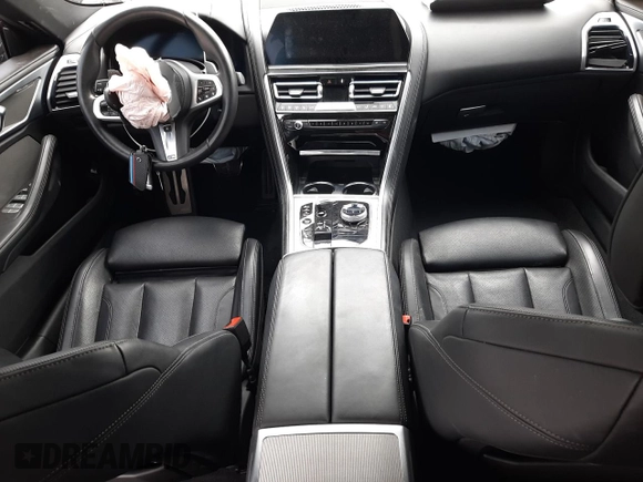 2020 BMW 8 Series M850i with VIN WBAGV8C09LCE58018, listed as a Copart auction lot 75584913 with 0 mi miles. Bid and sale history available at carsss.com. Image 8.