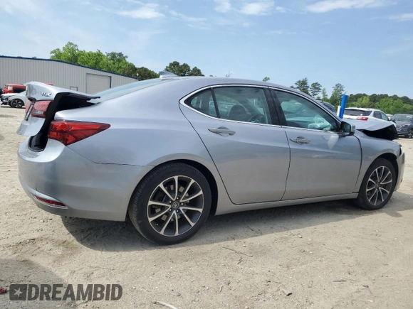 2015 Acura TLX Technology with VIN 19UUB2F5XFA011330, listed as a Copart auction lot 54737135 with 96,164 mi miles and Salvage title. Bid and sale history available at DreamBid. Image 3.
