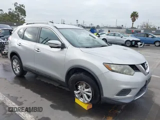 2014 Nissan Rogue SV with VIN 5N1AT2ML9EC860640, listed as a IAAI auction lot 42104247 with 155,929 mi miles and . Bid and sale history available at carsss.com. Image 1.