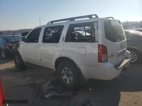 2005 Nissan Pathfinder LE with VIN 5N1AR18W85C718874, listed as a Copart auction lot 41813245 with 0 mi miles and Salvage Title. Bid and sale history available at carsss.com. Image 2.