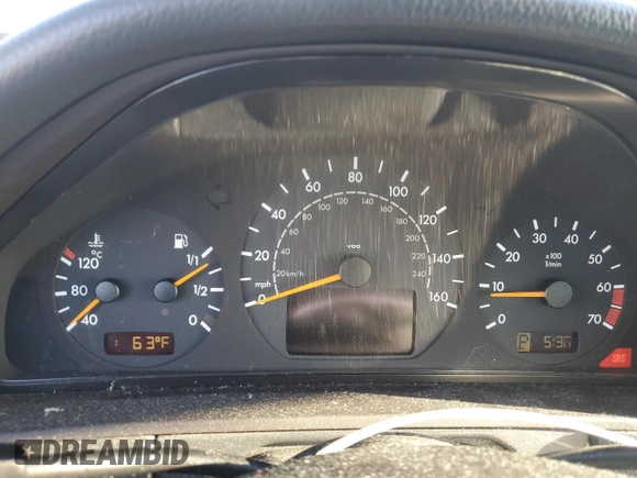 2001 Mercedes-Benz E-Class AWD with VIN WDBJH82J81X061329, listed as a Copart auction lot 50560685 with 0 mi miles and Non Repairable. Bid and sale history available at carsss.com. Image 9.