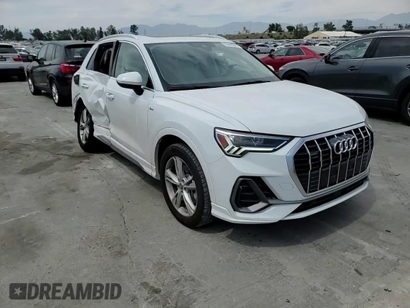 2022 Audi Q3 S line Premium Plus with VIN WA1EECF35N1084418, listed as a Copart auction lot 52442845 with 23,701 mi miles and Salvage Title. Bid and sale history available at carsss.com. Image 11.
