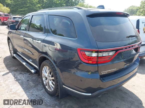 2014 Dodge Durango Citadel with VIN 1C4RDJEG8EC480656, listed as a IAAI auction lot 42438581 with 182,615 mi miles and . Bid and sale history available at DreamBid. Image 3.