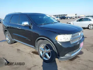 2013 Dodge Durango Citadel with VIN 1C4SDJET9DC500846, listed as a IAAI auction lot 41444675 with 103,490 mi miles and . Bid and sale history available at carsss.com. Image 1.