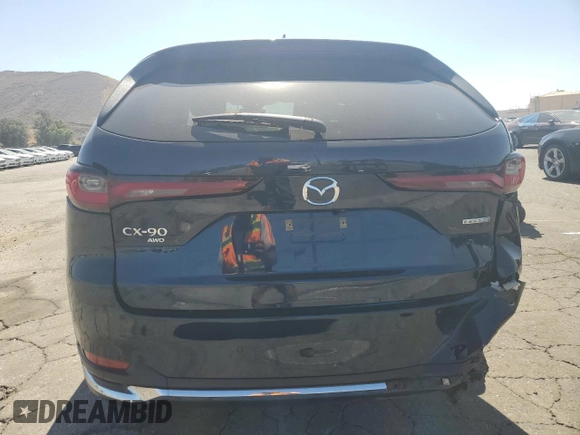2024 Mazda CX-90 Premium with VIN JM3KKDHA2R1157261, listed as a Copart auction lot 61197825 with 16,682 mi miles and Salvage title. Bid and sale history available at DreamBid. Image 6.
