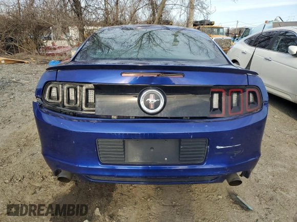 2013 Ford Mustang V6 with VIN 1ZVBP8AM1D5225666, listed as a Copart auction lot 45100445 with 51,588 mi miles and Salvage Title. Bid and sale history available at carsss.com. Image 6.