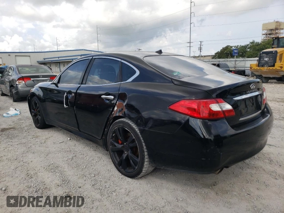 2013 Infiniti M with VIN JN1BY1AP8DM510147, listed as a Copart auction lot 58264055 with Not provided miles and Salvage title. Bid and sale history available at DreamBid. Image 2.