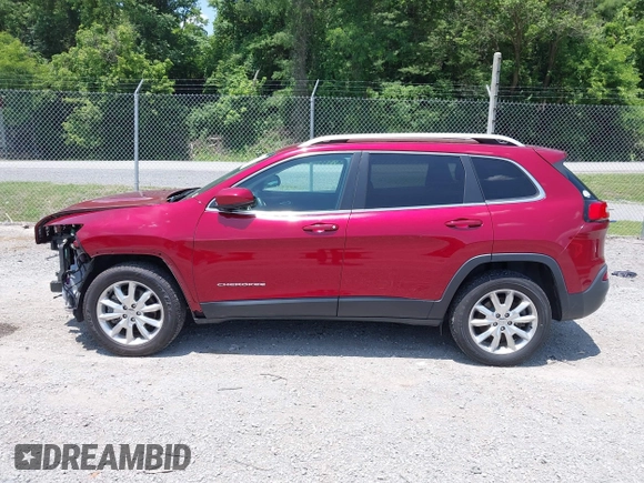 2016 Jeep Cherokee Limited with VIN 1C4PJMDB3GW267073, listed as a IAAI auction lot 42457201 with 84,325 mi miles and . Bid and sale history available at DreamBid. Image 14.