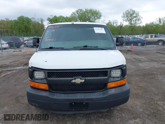 2010 Chevrolet Express Cargo with VIN 1GCUGADX0A1162118, listed as a IAAI auction lot 42162387 with 239,238 mi miles and . Bid and sale history available at DreamBid. Image 12.