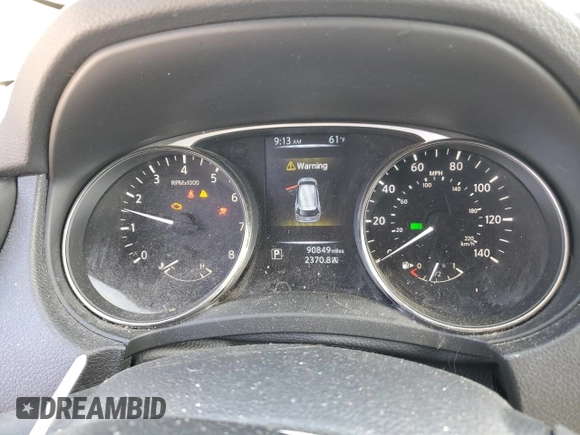 2016 Nissan Rogue SV with VIN KNMAT2MT0GP698512, listed as a Copart auction lot 49680445 with 90,849 mi miles and Salvage Title. Bid and sale history available at carsss.com. Image 9.