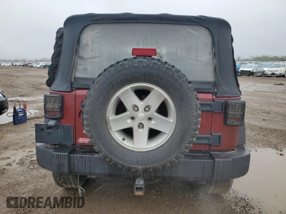 2008 Jeep Wrangler X with VIN 1J4FA24188L624865, listed as a Copart auction lot 55326885 with 142,185 mi miles and Clean Title. Bid and sale history available at DreamBid. Image 6.