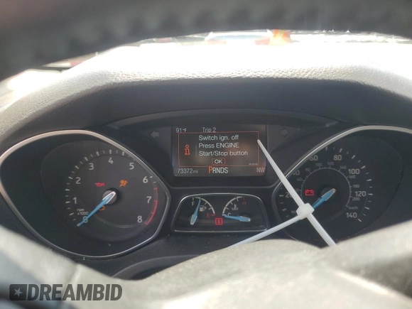 2015 Ford Focus Titanium with VIN 1FADP3J27FL267339, listed as a Copart auction lot 63395835 with 73,372 mi miles and Salvage title. Bid and sale history available at DreamBid. Image 9.