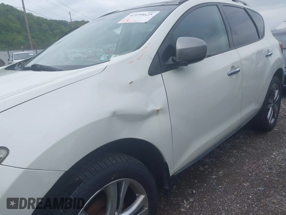 2010 Nissan Murano SL with VIN JN8AZ1MW9AW117755, listed as a IAAI auction lot 42199625 with Not Provided miles and . Bid and sale history available at carsss.com. Image 6.