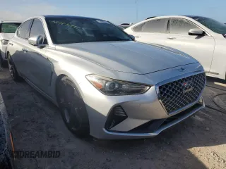 2019 Genesis G70 Advanced with VIN KMTG74LE4KU027837, listed as a Copart auction lot 74295354 with Not Provided miles and Salvage Title. Bid and sale history available at DreamBid. Image 4.