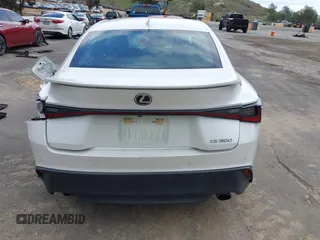 2021 Lexus IS with VIN JTHCA1D21M5116584, listed as a IAAI auction lot 41818401 with 56,354 mi miles. Bid and sale history available at carsss.com. Image 16.