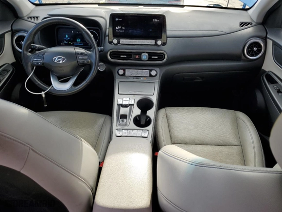 2022 Hyundai Kona Electric Limited with VIN KM8K53AG9NU150739, listed as a Copart auction lot 75516734 with 68,055 mi miles and Clean Title. Bid and sale history available at carsss.com. Image 8.