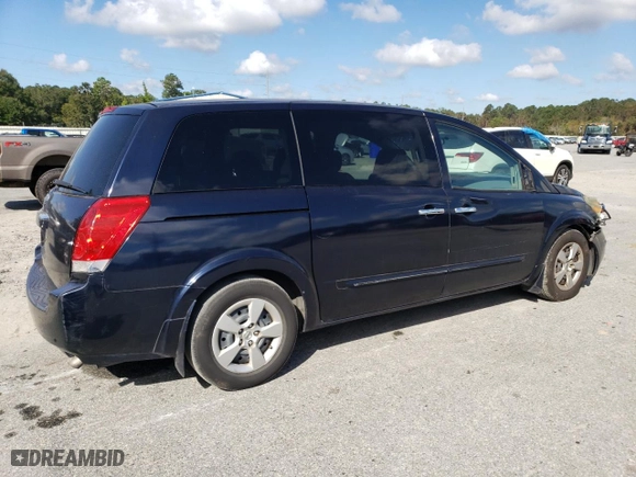 2007 Nissan Quest with VIN 5N1BV28U67N121461, listed as a Copart auction lot 74303804 with 98,379 mi miles and Salvage Title. Bid and sale history available at carsss.com. Image 3.